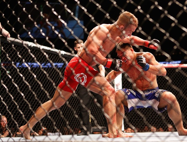 Drew Dober e Nick Hein UFC MMA (Foto: AFP)