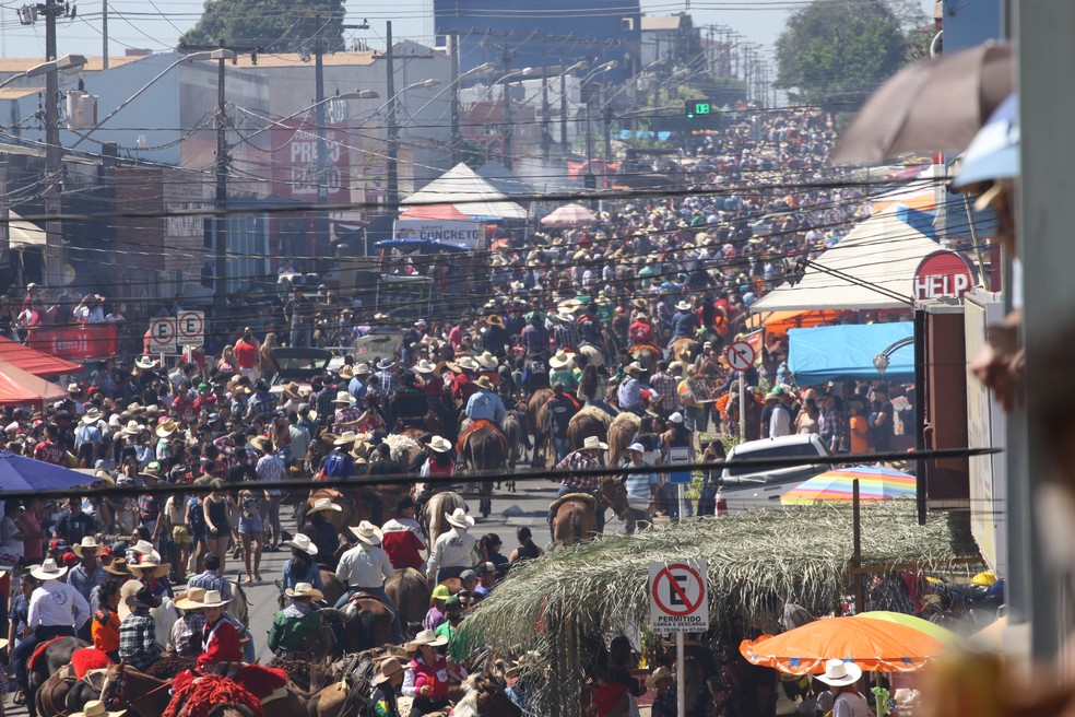 De acordo com a organização foram mais de 20 mil pessoas que participaram (Foto: Pâmela Fernandes/G1)