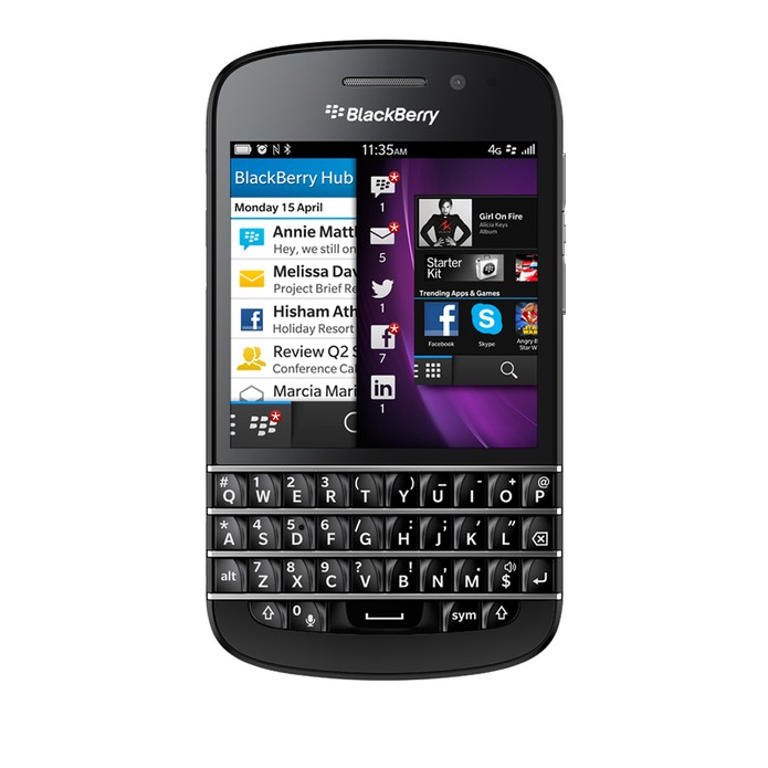 BlackBerry Q10 (Foto: Divulgação) BlackBerry Q10 (Foto: Divulgação)