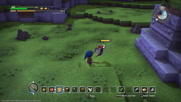 Dragon Quest Builders: combate é simples, porém eficiente (Foto: Reprodução/Victor Teixeira)