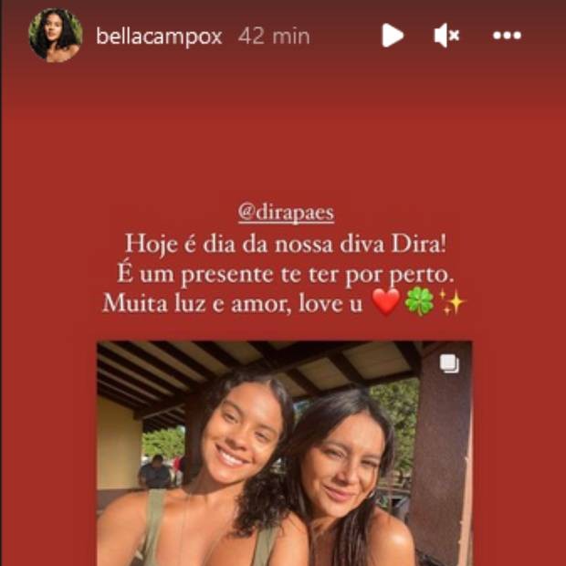 Bella Campos homenageia Dira Paes (Foto: Reprodução/Instagram)