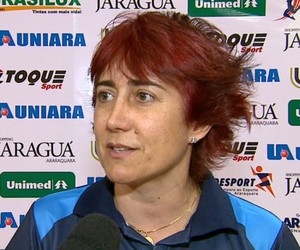Sandra Mara Leão, técnica do time feminino de Araraquara (Foto: Paulo Chiari/EPTV)