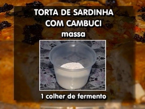 Receita - Torta de atum ou sardinha - massa (Foto: Reprodução / TV Diário)