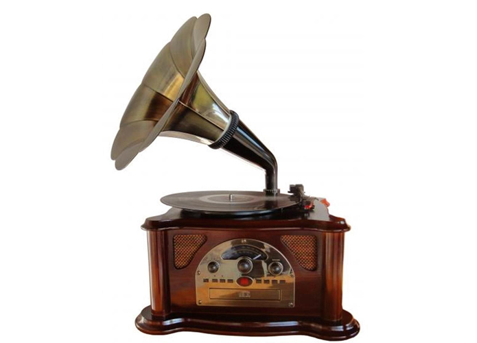O gramofone foi inventado em 1888 pelo alemão Emil Berliner, e pode ser considerado o pai do vinil (Foto:Reprodução/escutecomigo) (Foto: O gramofone foi inventado em 1888 pelo alemão Emil Berliner, e pode ser considerado o pai do vinil (Foto:Reprodução/escutecomigo))