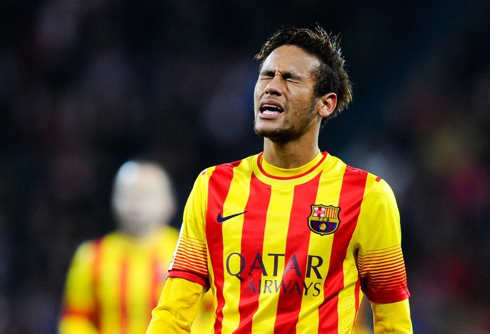 Neymar lamenta derrota do Barcelona para o Bilbao (Foto: Getty Images)