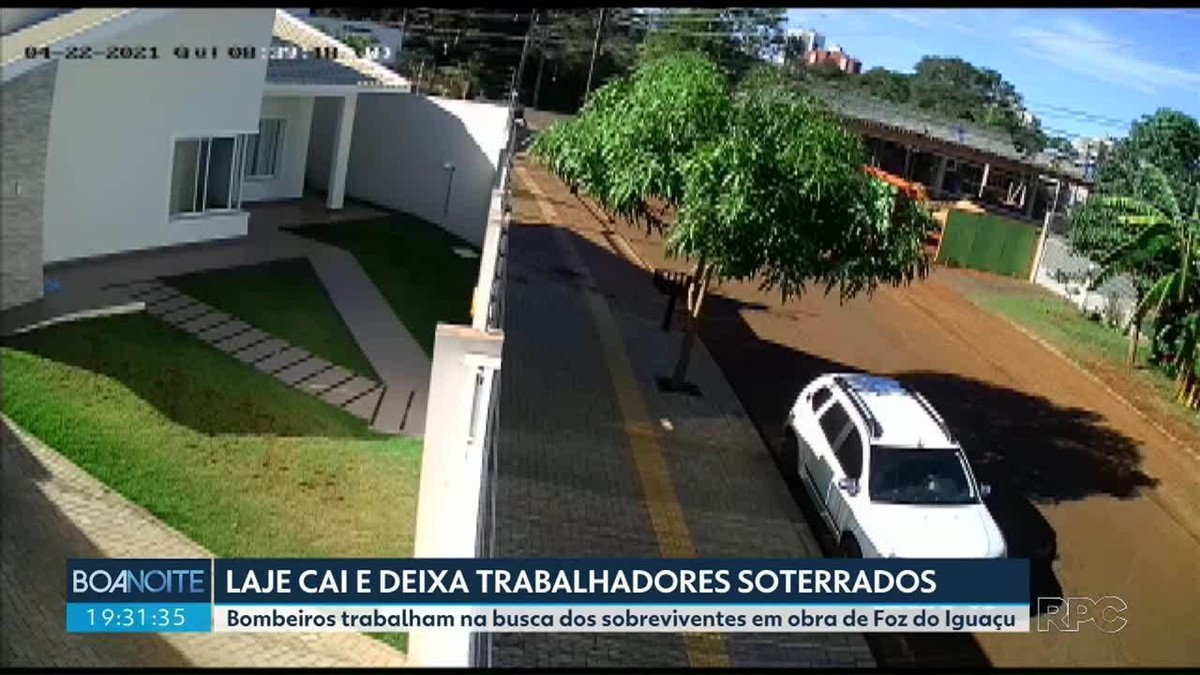 Desabamento de laje atinge cinco pessoas em Foz do Iguaçu duas estão