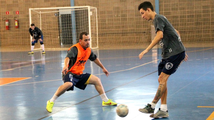 Bauru Futsal, treino, Danilinho, Léo Mieli (Foto: Divulgação / A.A. FIB)