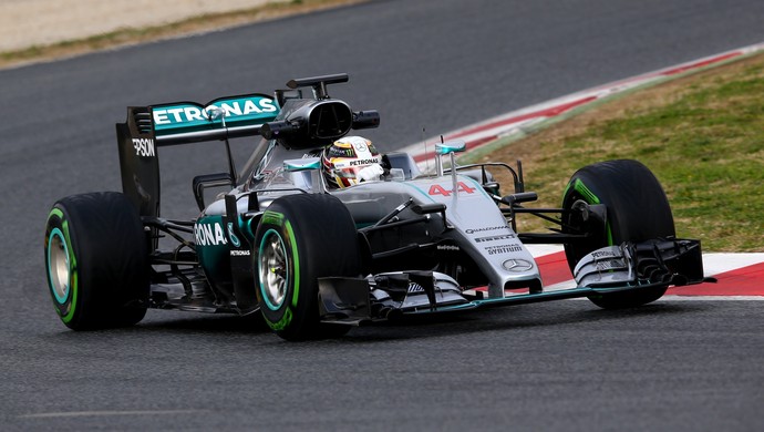 Lewis Hamilton, Mercedes W07 pré-temporada F1 (Foto: Getty Images)