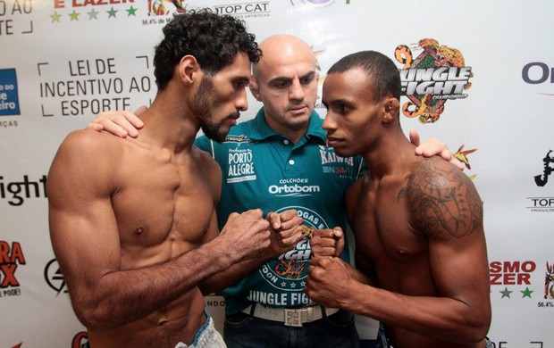 bruno Emilia X Marcos Vinicius Cabecinha jungle fight (Foto: Fernando Azevedo / Divulgação)