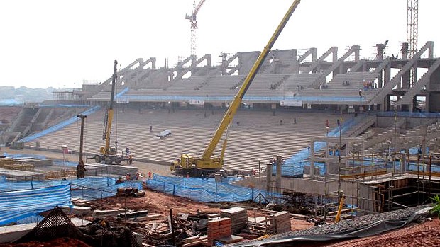 obras na Arena Corinthians Itaquerão (Foto: Leandro Canônico / Globoesporte.com)