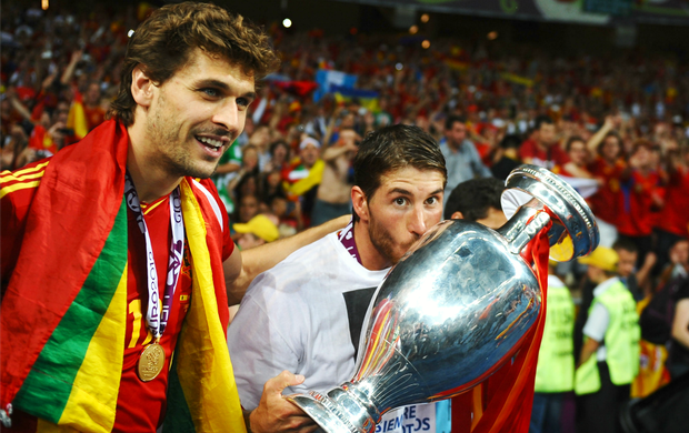 Fernando Llorente Sergio Ramos Espanha (Foto: Getty Images)