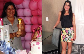 Chirley Ferreira de Oliveira Albano emagreceu 18 kg após levar bronca da irmã (Foto: Arquivo pessoal/Chirley Albano)