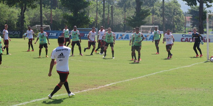 Flamengo, Treino de falta (Foto: Jessica Mello)