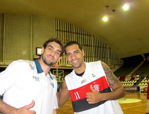 vôlei lucão rio de janeiro e marquinhos flamengo basquete (Foto: Marcello Pires)