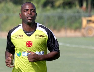 Sandro Silva no treino do Vasco (Foto: Marcelo Sadio / Site do Vasco)