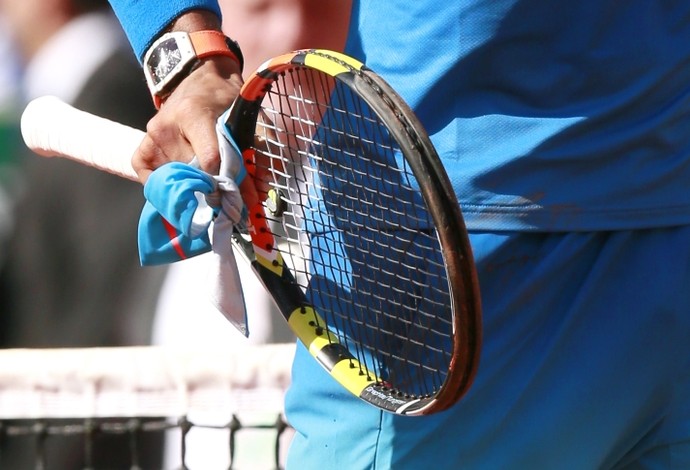Rafael Nadal relógio em Roland Garros (Foto: Reuters)