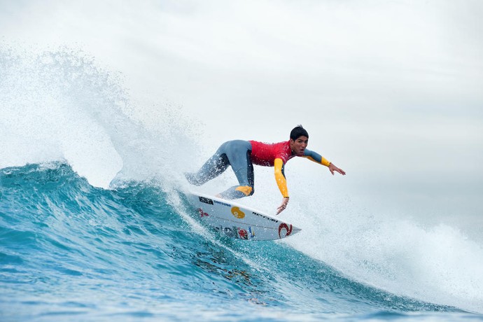 Gabriel Medina na estreia na segunda etapa do Circuito Mundial de surfe em Bells Beach na Austrália (Foto: Divulgação/WSL)