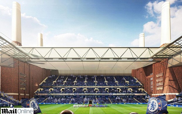 projeto do novo estádio do Chelsea (Foto: Reprodução / MailOnline)