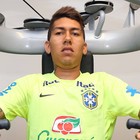 Roberto Firmino faz treino físico na Granja Comary (Foto: Rafael Ribeiro / CBF)