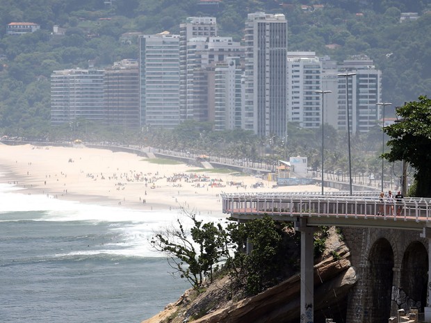 Ciclovia da Avenida Niemeyer, em São Conrado (Foto: Fábio Motta / Estadão Conteúdo)