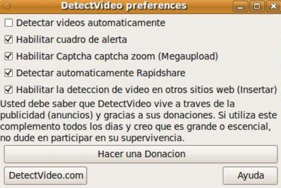 screenshot de DetectVideo