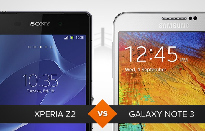 Comparativo Xperia Z2 e Galaxy Note 3 (Foto: Arte/ TechTudo) Comparativo Xperia Z2 e Galaxy Note 3 (Foto: Arte/ TechTudo)