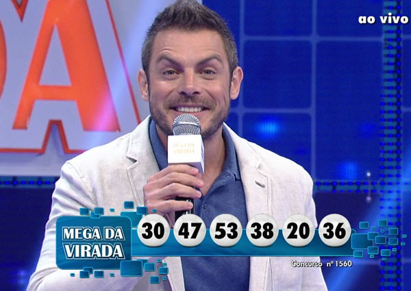 Dezenas da Mega-Sena da Virada foram sorteadas na noite desta terça. (Foto: Reprodução/TV Globo)