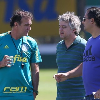 Cuca, Paulo Nobre, Alexandre Mattos Palmeiras (Foto: César Greco / Ag. Palmeiras / Divulgação)