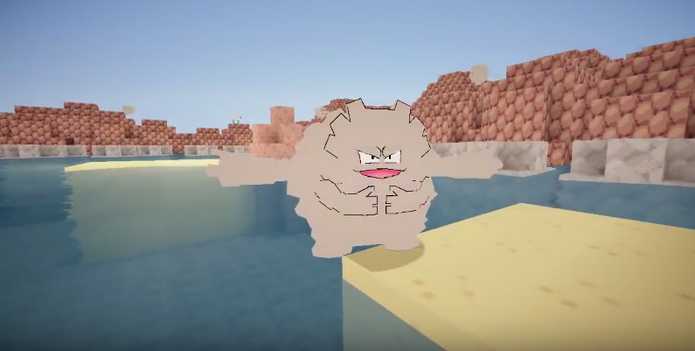 Pokemon em Mod de Minecraft (Foto: Reprodução / YouTube) Pokemon em Mod de Minecraft (Foto: Reprodução / YouTube)