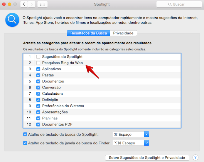 Desative as sugestões de buscas (Foto: Reprodução/Helito Bijora)