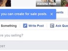 Facebook testa botão para usuário vender itens em grupos na rede social
