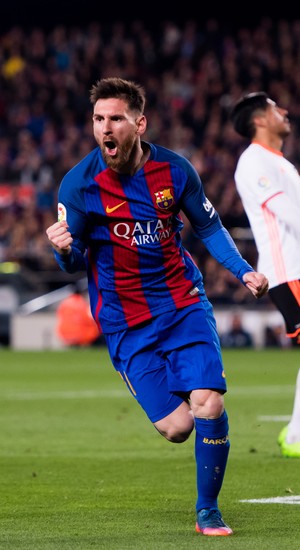 Messi gol Barcelona Valencia (Foto: Getty Images)
