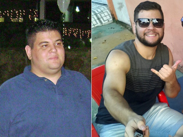 Depois de cerca de um ano, ele agora continua na luta para atingir a meta de 80 kg (Foto: Arquivo pessoal/Guilherme Mascarenhas)