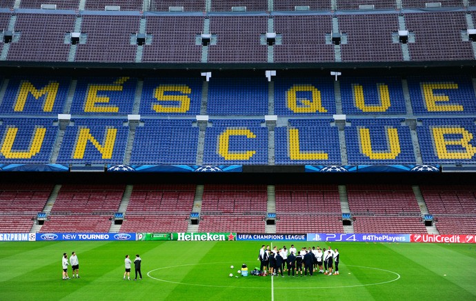 Manchester City treino Camp Nou (Foto: Getty Images)