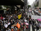 Funcionários e docentes da USP fazem manifestação em São Paulo