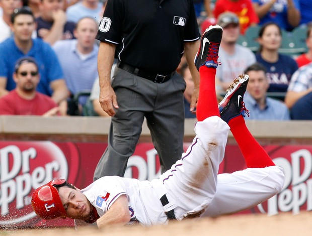 Ian Kinsler beisebol queda (Foto: Reuters)