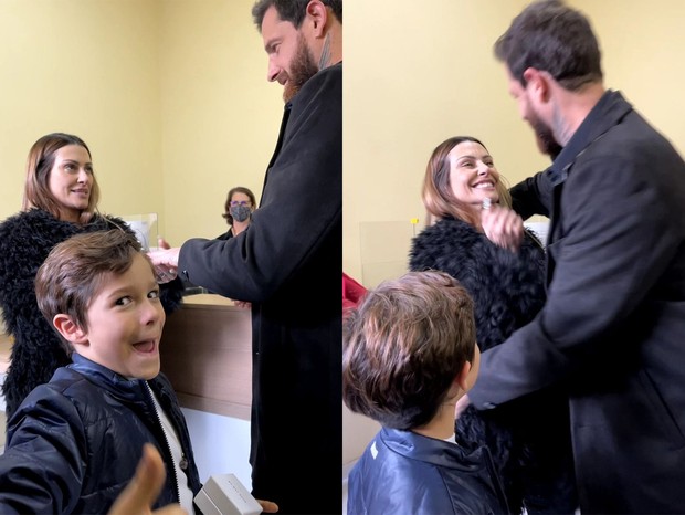 Cleo e Leandro D´Lucca: Casamento foi realizado no dia 9 de julho, em Minas Gerais, com a presença de Gael, filho do noivo (Foto: Reprodução/Instagram)