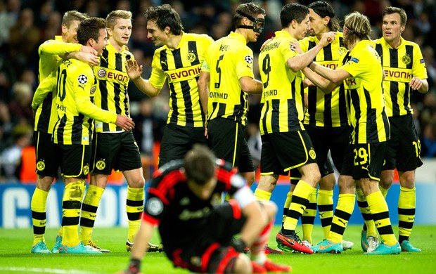 Comemoração Borussia Dortmund contra o Real MAdrid (Foto: Getty Images)
