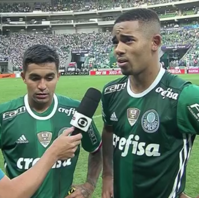 Elogiado por Dudu, Gabriel Jesus exalta companheiro: 