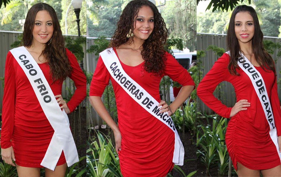 Luíza Lorellay (ao centro) foi a segunda colocada no concurso Miss Rio de Janeiro, em 2011. (Foto: Divulgação/Miss RJ)