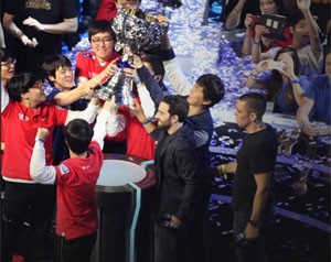 Equipe sul-coreana SK Telecom T1 é a campeão mundial de 'League of Legends' (Foto: Divulgação/Riot Games)