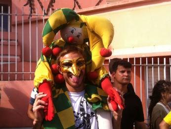 Gabriel Maia vai ao desfile há seis anos (Foto: Bibiana Dionísio/ G1 PR)