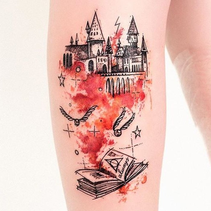 Tatuagem de Harry Potter (Foto: Reprodução/Pinterest/Cheyenne Boveigton)