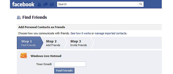 O recurso para encontrar amigos foi incorporado ao Facebook após a compra da startup Octazen em 2010 (Foto: Reprodução/Facebook)