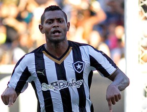 Jobson comemora gol do Botafogo contra o Nova Iguaçu (Foto: Vitor Silva / SSpress)