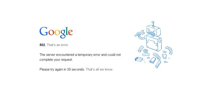 Hangouts e Google Drive apresentam problemas (Reprodução/Taysa Coelho)