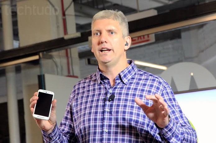 Rick Osterloh, CEO da Motorola (Foto: Isadora Díaz/TechTudo) Rick Osterloh, CEO da Motorola (Foto: Isadora Díaz/TechTudo)