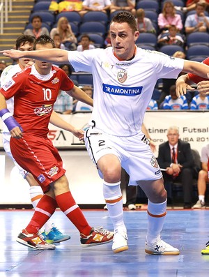 Rodrigo jogo ElPozo Murcia x Carlos Barbosa futsal (Foto: Luiz Pires / VIPCOMM)