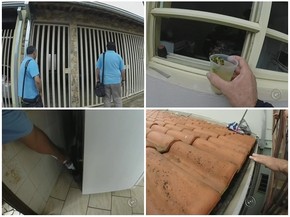 Rotina de agentes consiste em visitar casas e localizar irregularidades (Foto: Reprodução/ TV TEM)