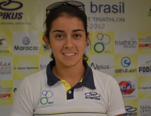 Priscila também veio de Santa Catarina para participar da Copa Brasil (Foto: Felipe Martins/GLOBOESPORTE.COM)